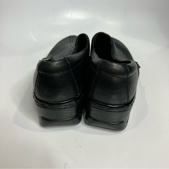 Klogs slip resistant black leather work clogs size 8 - Picture 4 of 9